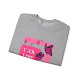Faith, Love, Hope - Unisex Heavy Blend™ Crewneck Sweatshirt