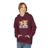 Cute Cat Family Hoodie — Colorful Kitten Crew Pullover