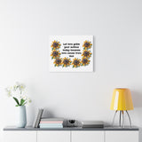 Canvas Wall Art — "Let love guide your actions today — because love comes from God" Floral Prayer Print