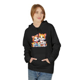Cute Cat Family Hoodie — Colorful Kitten Crew Pullover