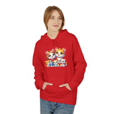 Cute Cat Family Hoodie — Colorful Kitten Crew Pullover