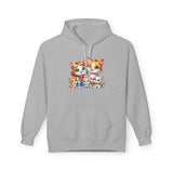 Cute Cat Family Hoodie — Colorful Kitten Crew Pullover