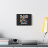 Cat Person Obviously Canvas Print — Colorful DJ Cat Wall Art
