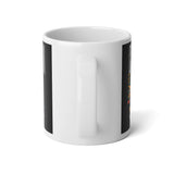 20oz Jumbo Mug — "Cat Person Obviously" Colorful DJ Cat Graphic