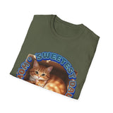 Best Mom, Sweet Daughter Cat T-Shirt — Cute Retro Ginger Kitten Graphic Tee