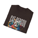 Cat Person Obviously T-Shirt — Colorful Cat Lover Graphic Tee