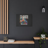 Cat Person Obviously Canvas Print — Colorful DJ Cat Wall Art