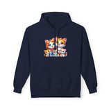 Cute Cat Family Hoodie — Colorful Kitten Crew Pullover