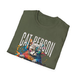 Cat Person Obviously T-Shirt — Colorful Cat Lover Graphic Tee
