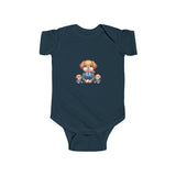 Cute Puppies Infant Bodysuit - Newborn Onesie with Adorable Dog Graphic