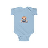 Cute Puppies Infant Bodysuit - Newborn Onesie with Adorable Dog Graphic