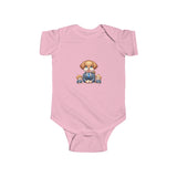 Cute Puppies Infant Bodysuit - Newborn Onesie with Adorable Dog Graphic