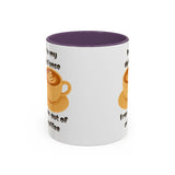Coffee Mug — "In My Defense I Ran Out of Coffee" Accent Ceramic Mug (11/15oz)