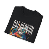 Cat Person Obviously T-Shirt — Colorful Cat Lover Graphic Tee