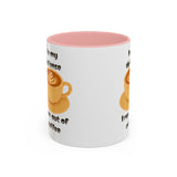 Coffee Mug — "In My Defense I Ran Out of Coffee" Accent Ceramic Mug (11/15oz)