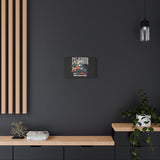 Cat Person Obviously Canvas Print — Colorful DJ Cat Wall Art
