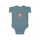 Cute Puppies Infant Bodysuit - Newborn Onesie with Adorable Dog Graphic
