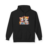 Cute Cat Family Hoodie — Colorful Kitten Crew Pullover