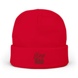Embroidered "Best Dad" Knit Beanie - Cozy Father's Day Gift