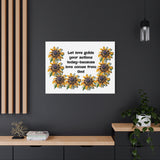 Canvas Wall Art — "Let love guide your actions today — because love comes from God" Floral Prayer Print