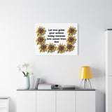 Canvas Wall Art — "Let love guide your actions today — because love comes from God" Floral Prayer Print