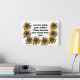 Canvas Wall Art — "Let love guide your actions today — because love comes from God" Floral Prayer Print