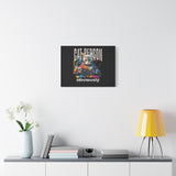 Cat Person Obviously Canvas Print — Colorful DJ Cat Wall Art
