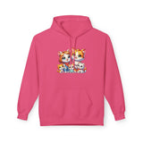 Cute Cat Family Hoodie — Colorful Kitten Crew Pullover