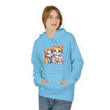 Cute Cat Family Hoodie — Colorful Kitten Crew Pullover