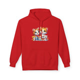Cute Cat Family Hoodie — Colorful Kitten Crew Pullover