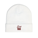 Embroidered "Best Dad" Knit Beanie - Cozy Father's Day Gift
