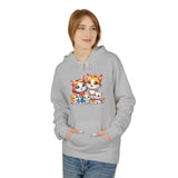 Cute Cat Family Hoodie — Colorful Kitten Crew Pullover