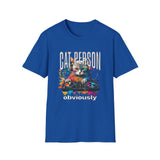 Cat Person Obviously T-Shirt — Colorful Cat Lover Graphic Tee