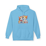 Cute Cat Family Hoodie — Colorful Kitten Crew Pullover