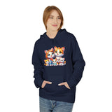 Cute Cat Family Hoodie — Colorful Kitten Crew Pullover