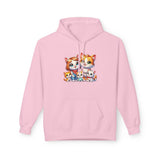 Cute Cat Family Hoodie — Colorful Kitten Crew Pullover