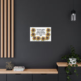 Canvas Wall Art — "Let love guide your actions today — because love comes from God" Floral Prayer Print