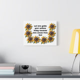 Canvas Wall Art — "Let love guide your actions today — because love comes from God" Floral Prayer Print