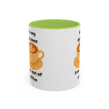Coffee Mug — "In My Defense I Ran Out of Coffee" Accent Ceramic Mug (11/15oz)